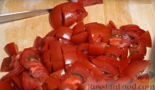 Салат из кабачков, помидоров и болгарского перца (на зиму)