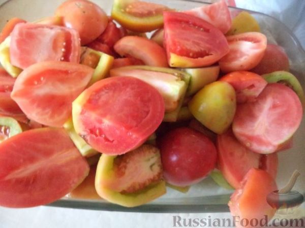 Маринованные помидоры половинками (без стерилизации)